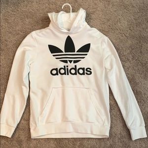 white adidas sweatshirt
